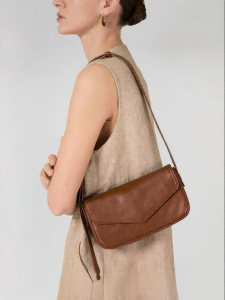 VANESSA HOGAN | Simple Work Tote Leather Crossbody Bag