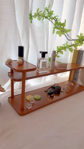 The Room Place Double Layer Cosmetic Skin Care Product Bathroom Storage Rack