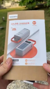 150000 mAh Solar Power Bank with Solar Charging PD20W Fast Charge 4 Built-in Cables LED Light Travel Friendly Multi Protection System Digital Display