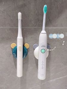 Giá Để Chổi Cọ Răng Điện Hình Gấu Không Cần Khoan Chống Thấm Nước Chống Ẩm Giá Để Chổi Cọ Răng Gắn Tường Phong Cách Bắc Âu Đơn Sắc