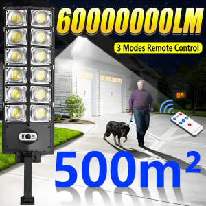 60000000LM Newest Outdoor Solar LED Lights 3 Modes Remote Control Street Light IP65Waterproof Solar Lamp Outdoor Garden Lighting