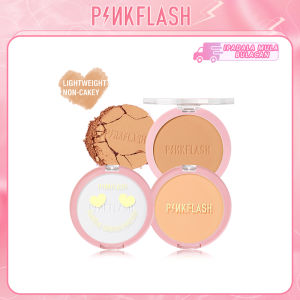 PINKFLASH OhMySelf Pressed Powder Compacts: Lasting Matte, Lightweight Traceless Oil Control, Cruelty-Free