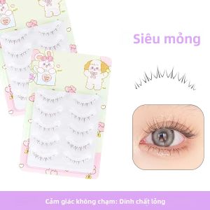 Mi Giả Dưới Mắt Kiểu Ngắn Tự Nhiên Little Flame Màu Nâu 4-7mm Vẽ Tay Tạo Vẻ Mắt Búp Bê Mã W-41