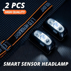 Mini Rechargeable Powerful Sensor Headlamp Fishing Camping USB Head Flashlight COB LED Head Light Torch Headlights Front Lantern