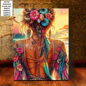 Womans Back Silhouette New Style Educational Puzzle Difficult Challenge Leisure Decompression Jigsaw Puzzle