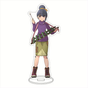 Bandai | Giá Đỡ Acrylic Anime Laid-Back Camp 16CM Với Hình Shima Rin Kagamihara Nadeshiko Ōgaki Chiaki Inuyama Aoi - Đồ Trang Trí Nhân Vật Sưu Tầm Dành Cho Người Hâm Mộ