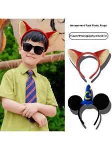 Cartoon Pattern Childrens Headbands for Disney Park Photography