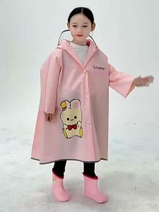 Children EVA Raincoat with Schoolbag Cover Baju Hujan Kanak- kanak Sekolah