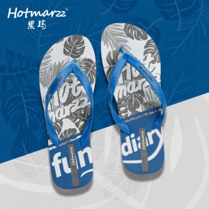 Hotmarzz Mens Black Sandals Summer Anti-Slip Fashionable Outdoor Swim Beach Shoes Wear Resistant Slip-On Toe Post Footwear