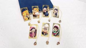 Bandai | Dấu Trang Kim Loại Demon Slayer Thiết Kế Hình Học Theo Chủ Đề Anime Dùng Để Đọc Sách Học Tập Dùng Trong Thư Viện Quà Tặng Sinh Nhật Giáng Sinh Ngày Lễ