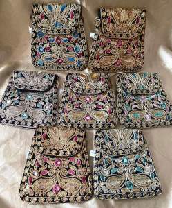 Tas selempang pakistan oleh oleh haji ukuran 20x19cm 12 pcs/1 lusin