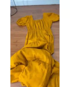 Long Dress Rempel Rayon Premium: Baju Kerut Gamis Formal