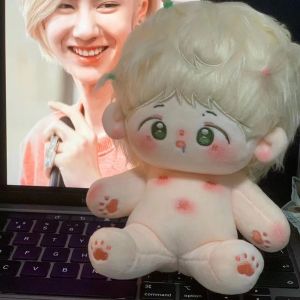 Wang Yibo 40cm Cotton Vải Bông Doll Boy Bé Gái Đồ Chơi Sang Trọng Có Bộ Xương Quà Tặng Cho Bé Gái S Cotton Vải Bông Búp Bê Từ Người Nổi Tiếng Trắng Peony Attributes