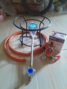 Semawar Paket Komplit Kompor Gas Semawar 202 dengan Regulator Tekanan Tinggi Jarum Tekanan Selang Panjang 2 Meter & 2 Klem Selang untuk Memasak Makanan dengan Mudah dan Cepat