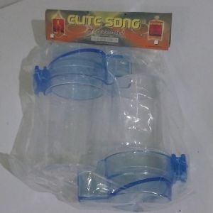 Dispenser Makan dan Minum Burung Tabung Anti Tumpah Mangkuk Burung 1 Set Isi 2
