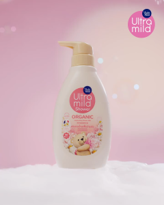 Babimild เบบี้มายด์ อัลตร้ามายด์ ออร์แกนิค ชาวเวอร์ มิลค์ อินโนเซ้นส์ 380 มล. สบู่เหลวเด็ก
