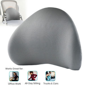 หมอนอิงรองเอวช่วยเพิ่มท่าทางแก้ปวดหลังที่เหนือกว่าเก้าอี้สำนักงานรองรับหลังสำหรับเล่นเกมและเก้าอี้ทำงาน (เป็นเครื่องมือและเครื่องจักรเติมเงินสำหรับนอน)