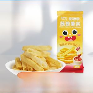 Original Flavor Dipping Sauce Potato Chips 16g*10 Packs with Tomato Sauce Pack Children Inflated Snacks Leaifen Snack Sticks