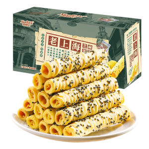 Shirley Black Sesame Egg Roll Nutritious Original Flavor Childrens Snack Healthy Biscuit Crisp Roll from Fujian Province