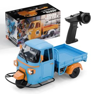1/10 RC Tricycle 20km/h 2.4G RTR Remote Control Three Wheels Truck Model with LED Lights Music Effect Cars for Children
