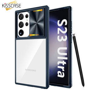 KISSCASE Push Window High Transparent Clear Case For Samsung S23 Ultra S23+ S23 S22 S22+ Plus 5G Super Magic Armor Lens Camera Sllip Cover Full Protective Back Cover