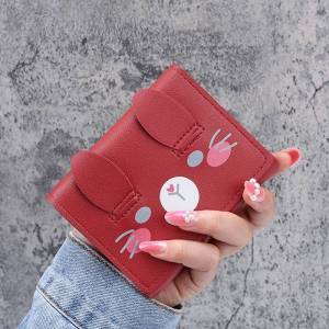 🌟 Female Tri-Fold Short Cute Cartoon Wallet 可爱动物小三折钱包女韩版时尚学生零钱包迷你小包包卡包