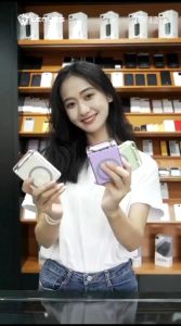 LENYES PW127D Powerbank 10000mAh Magnetic Wireless Fast Charging 15W + PD 20W + QC 3.0 Transparan LED Light Power Bank