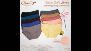 Celana Dalam Wanita SOREX 1257 / CD Dalaman Perempuan Super Soft
