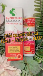 Dầu gội trị gàu ByNature 150ml - Sạch gàu giảm ngứa tóc khỏe mượt dưỡng ẩm da đầu hương thảo neem anh đào cỏ la mã hương nhu.
