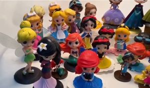 Princess (15cm) Ice Queen Snow Beauty Mermaid Girl Fairy Tale Cake Topper Party Decoration Toy Gift Set