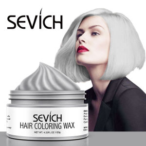 Sevich Hair Wax Styling Pomade Silver Grey Temporary Dye Color Disposable Fashion Festival Celebrate Molding Coloring Mud Cream