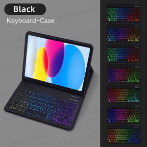 For iPad Backlight Keyboard Case For iPad 10.2 9 8 7th Gen iPad 10th Air 3 10.5 Pro Air 4th 5th 10.9 Pro 11 12.9 9.7 5 6th Cover