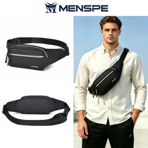 MENSPE Mens Chest Bag Fashion Waist Bag Crossbody Bag Waterproof Sports Bag Large Capacity Casual Bag Messenger Bag Shoulder Bag Outdoor Fitness Bag Business Bag
