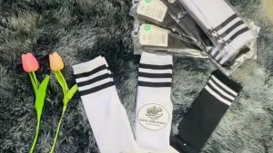 Tất Vớ Mặc Váy Cao Cổ Style Hàn Quốc Tất Đùi Cho Bé Từ 4-10 Tuổi Chất Liệu Cotton Co Giãn Thấm Hút Tốt