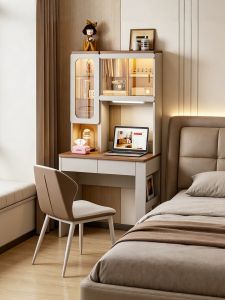 ZUNTONGGE | Large Capacity Storage Study Desk and Bookcase Bedside Dressing Table