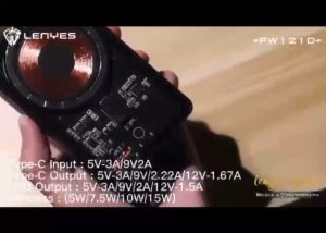 PW121D - Powerbank LENYES PW-121D 10000mAh Powerbank Transparan Wireless Fast Charging 15W Magsafe Power Bank Real Capacity Original