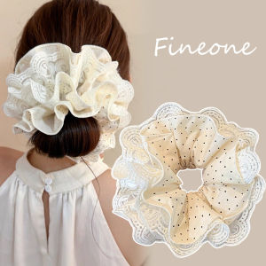 Lace Scrunchies Elastic Rubber Hairbands For Women Girls Ponytail Holder Tie Fashion Hair Accessories