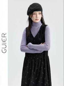 Đầm Voan Không Tay Lắp Rê V-neck Hoa Văn