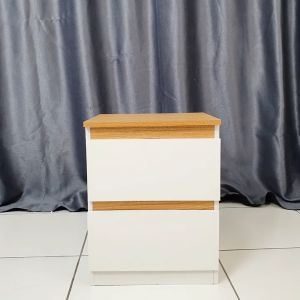 Meja Nakas 3 Laci S Minimalis Meja Sisi Ranjang Kayu - Meja Sudut Side Table Kamar Tidur Ruang Tamu