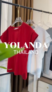 เสื้อยืด ด้านหลังผูกโบว์ เนื้อผ้าใส่สบาย เสื้อคอกลม เสื้อผู้หญิง แฟชั่น HJ3506