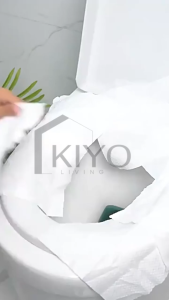 KIYO Travel Toilet Seat Cover Alas Duduk Closet Disposable Plastik Tatakan Dudukan Wc Kloset