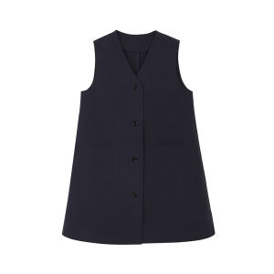 LE.SHERO | LE.SHERO Ageless Fashionable Sleeveless Vest Dress Versatile Solid Color Summer New Arrival A-Line Skirt Style Cotton Polyester Blend
