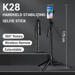68.9in/175cm Tall Wireless 360 Degree Panorama Selfie Stick Mobile Phone Holder Stand Tripod for Travel Photo Video GoPro Gimbal