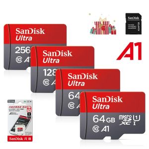 Sandisk Ultra Micro SD Card 256GB 128GB  A1 Memory Flash Card SD TF Memory Cards 512/256/128GB for Phone PC + SD Adapter