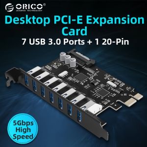ORICO | PCI-E to USB 3.0 Expansion Card 7 Ports
