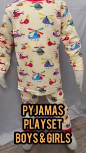 BAJU TIDUR BUDAK LELAKI BAJU TIDUR BUDAK PEREMPUAN PLAYSET BUDAK LELAKI BAJU BUDAK SIZE 1-6 BRAND TW 100% COTTON