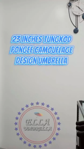 (ELLA SHOP) 23 inches Tungkod pongee style printed Camouflage Design Umbrella High quality