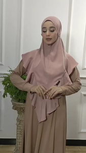 Hijab Instan Pari Kepala Non Pet Pake Tali Kode INASI Bahan Kringkel Premium by Ory AjeZas Collect