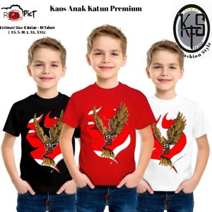 KAOS ANAK GARUDA MERAH PUTIH INDONESIA HUT RI KEMERDEKAAN