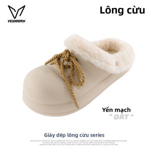 Veidoorn | Dép Bông Đế Dày Chống Trượt Phù Hợp Mọi Giới Tính